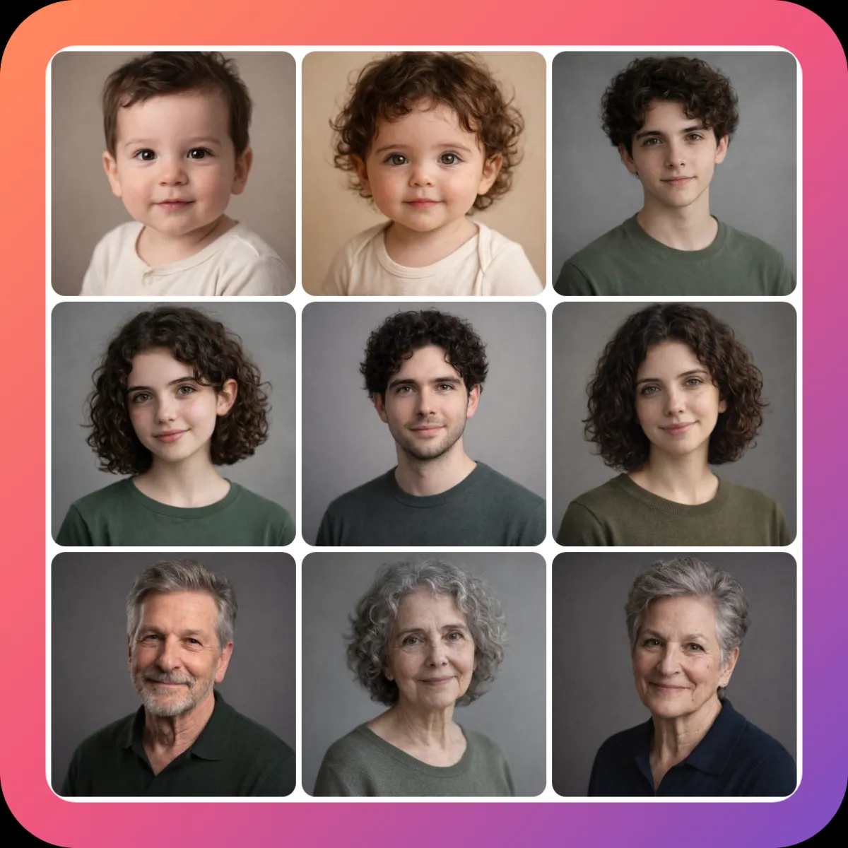 AI-generated baby portrait blended from both parent photos